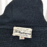 VTG The May Company Double Breasted Santana Knit Sweater Coat Coatigan Womens L