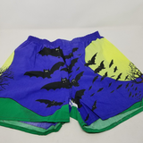 Vintage Lot 2 Halloween Bats Skulls Boxers Shorts Underwear Mens L 36-38 USA