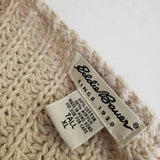 Eddie Bauer Striped Fisherman Ribbed Snap Cardigan Knit Sweater Jacket Women XLT