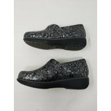 SoftWalk Grey's Anatomy Meredith Black Metallic Leather Clogs Shoes Women's 7 M