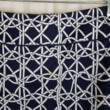 LizGolf Claiborne Cotton Stretch Woven Ribbon Grid Print Skort Skirt Womens 16W