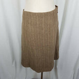 Vintage Handmade Pinstripes Wool Mod Skirt Blazer Jacket skirt Suit Womens L XL