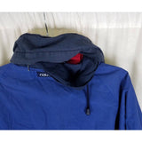Nautica Reversible Spellout Windbreaker Jacket Mens M Racing Stripes Colorblock