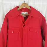 Vintage Woolrich Mackinaw Wool Cruiser Field Hunting Jacket Barn Coat Mens 42