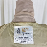 Vintage London Fog Maincoats Double Breasted Cape Top Trench Coat Womens 16P