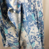 Vintage Wilshire of Boston Blue Floral Twirl Day Dress Womens XS S 40s 50s MCM