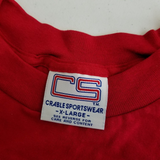Vintage Wisconsin Badgers TShirt Mens XL NCAA 90s Crable Sportswear Embroidered