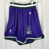 Vintage Milwaukee Bucks Vin Baker #42 Champion NBA Basketball Jersey Shorts L 48